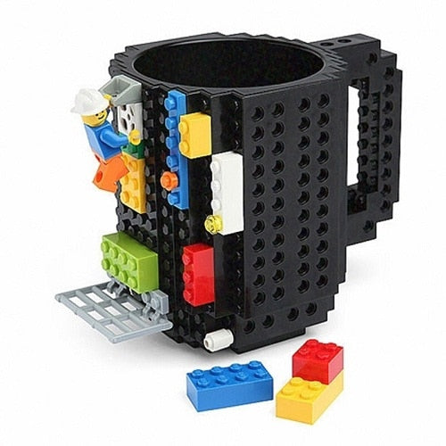 12oz Build-On Brick Mug (Black)