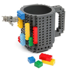 12oz Build-On Brick Mug (Grey)