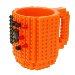 12oz Build-On Brick Mug (Orange)